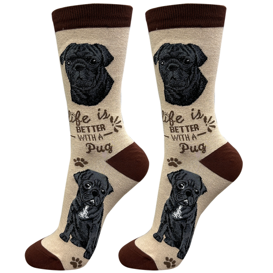 Life is Better with a Black Pug