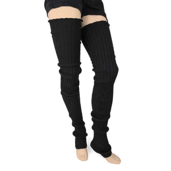 Super Long Cable-Knit Legwarmers