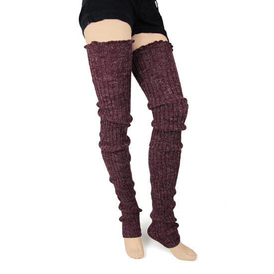 Super Long Cable-Knit Legwarmers