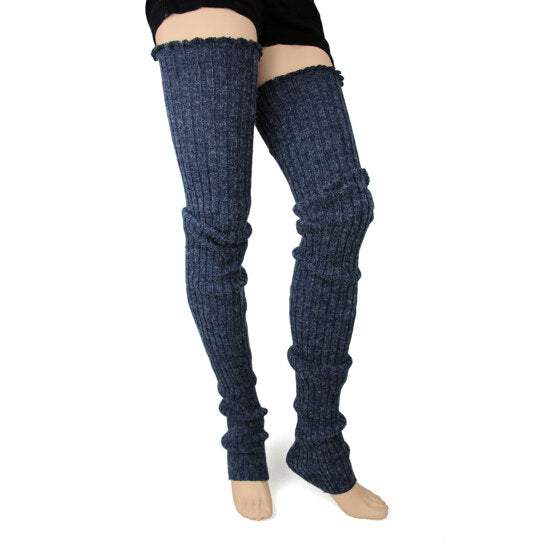 Super Long Cable-Knit Legwarmers