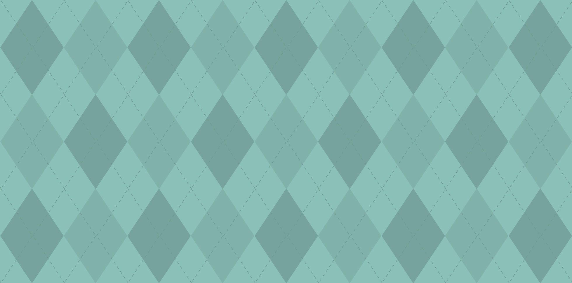 Light teal argyle decorative background pattern.