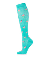 Load image into Gallery viewer, Fancy Flamingo Compression Socks
