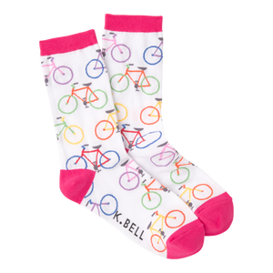 Colorful Bikes crew socks