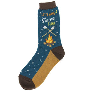 Lets Have S'more Fun crew socks